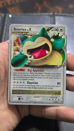Snorlax Lv X Pokemon Card