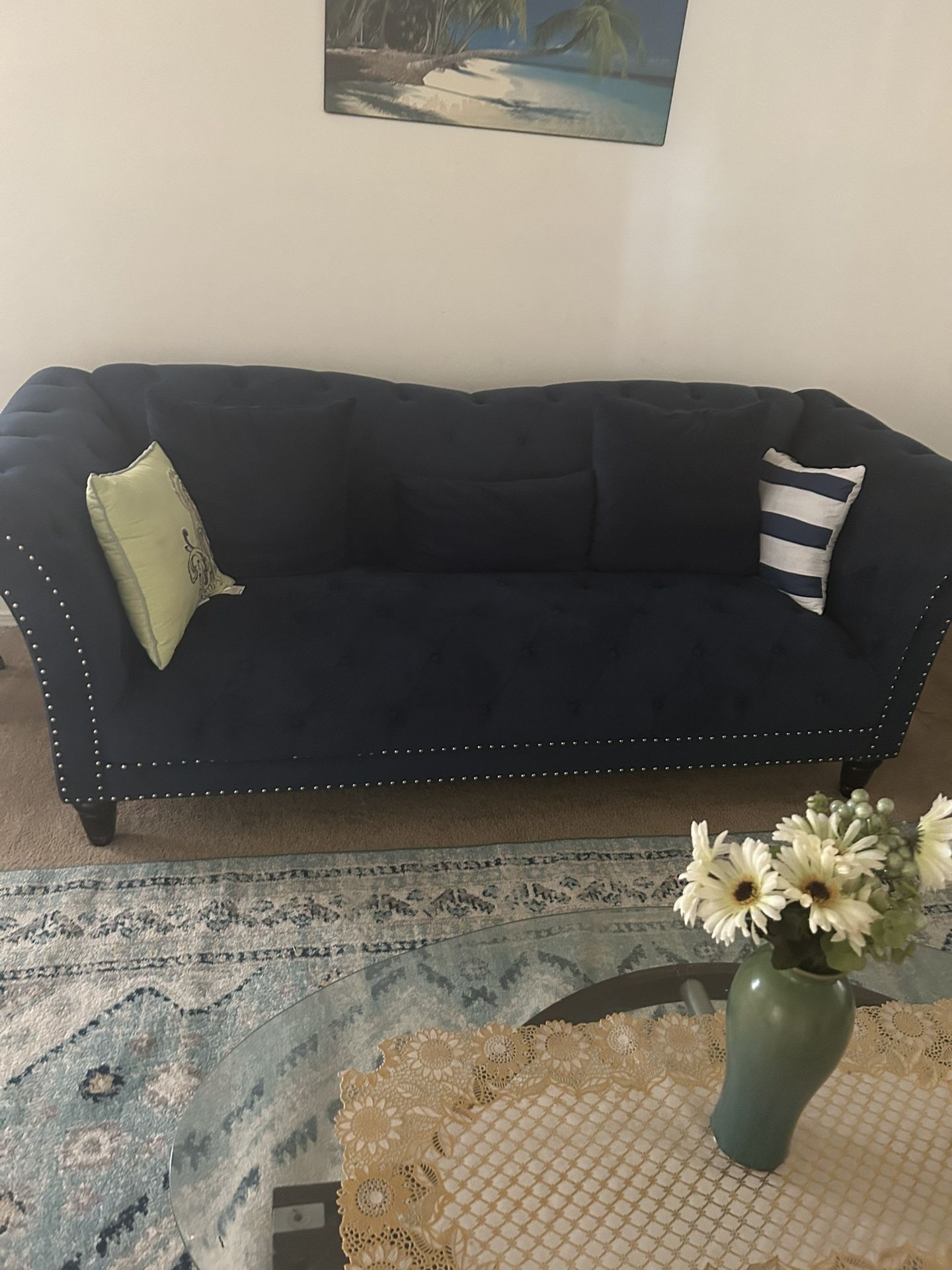Sofa And Love Seat Almost New