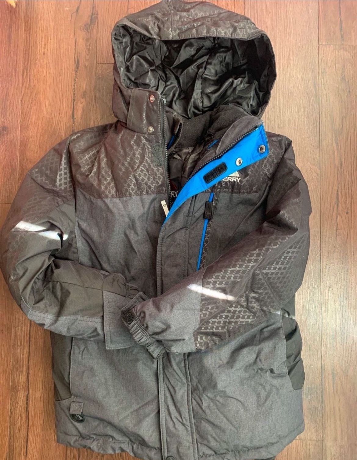 New GERRY BOYS 3-IN-1 JACKET (Black / Heather Gray M10/12)