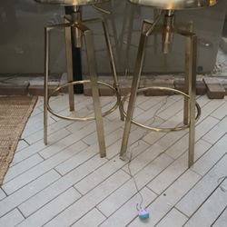 Gold Stool Metal 