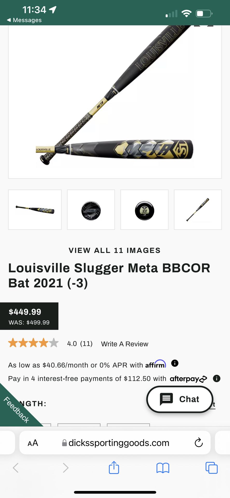 Louisville Slugger Meta USSSA Bat 2021 Baseball Bat