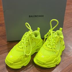 Balenciaga Kids Fluo Yellow Euro Size 26 ( U.S Size 9.5)