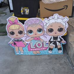 Lol dolls cutouts party decorations