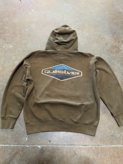 Quiksilver Olive Green Pullover Hoodie