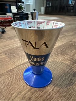 VTG Tala Cook's Dry Measure Measuring Cup Baking Metric & Imperial Metal Blue