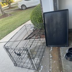 Medium Dog Crate W/tray