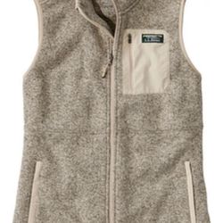 LL Bean Women’s Fleece Zip Up Vest Size Medium