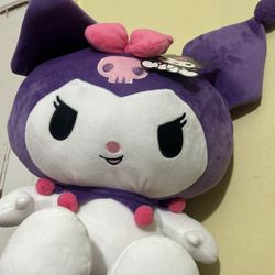 Kuromi plushie backpack