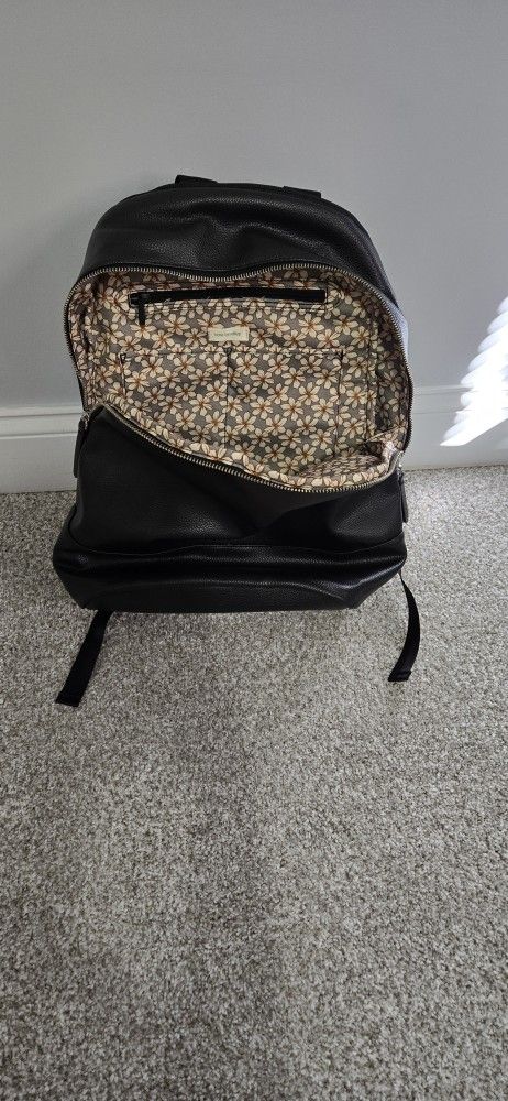 Vera Bradley commuter backpack faux leather black. New!