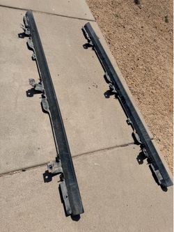 2018-2026 Jeep Wrangler Set (2) Rock Guard Assembly Side Sill Long Rail Kit P(contact info removed)0AE & P(contact info removed)1AE