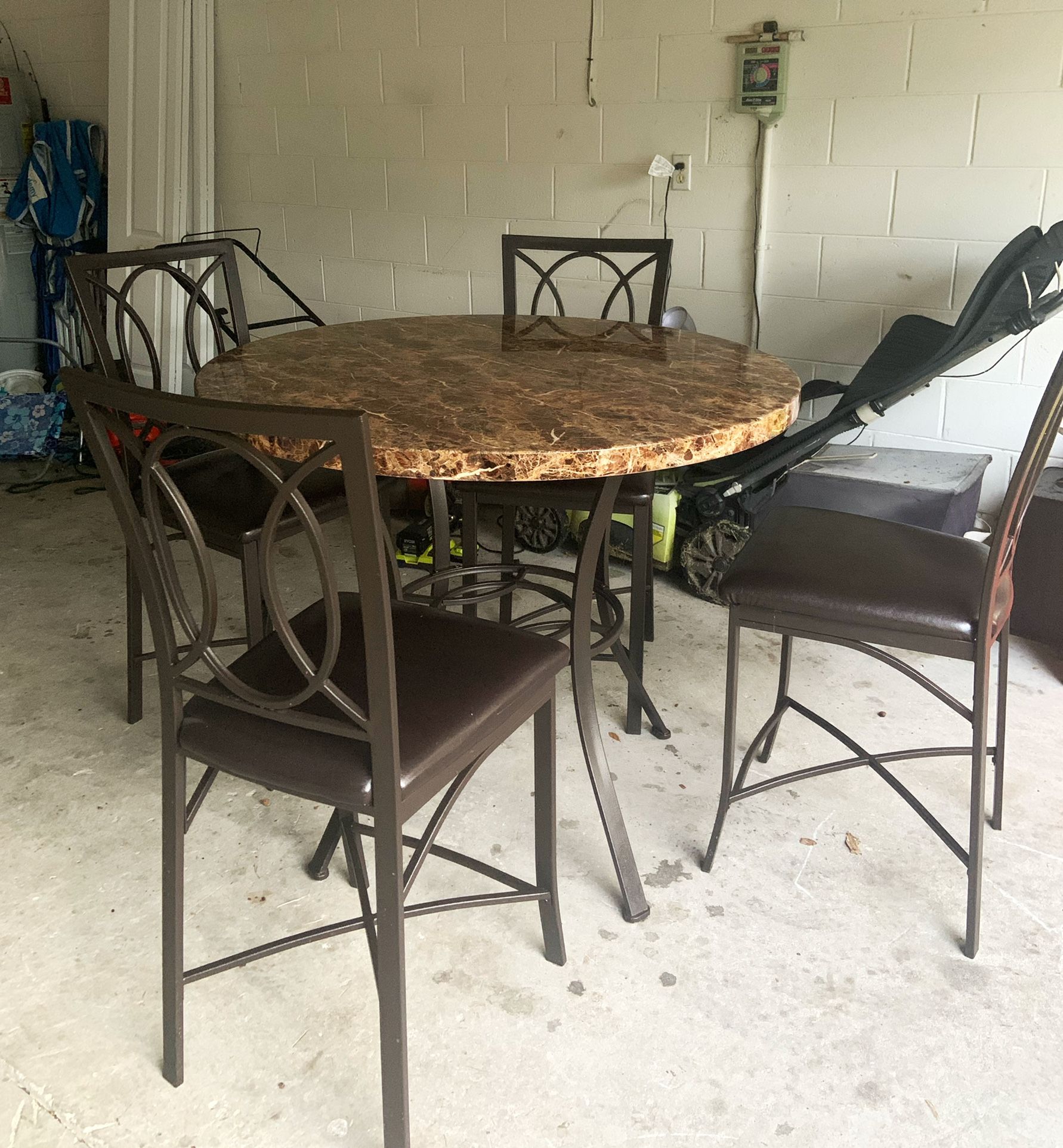 High Kitchen Table 4 Chairs Included!!