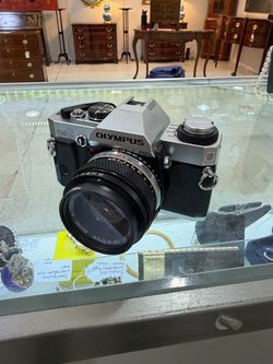 Olympus OMG 35mm Film Camera + Zuiko Auto-S 50mm 1:1.8 Lens