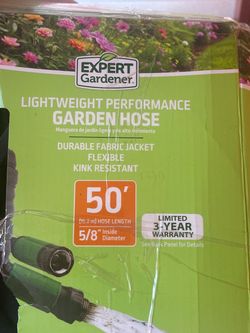 🌿 Expert Gardener 50' Lightweight Performance Garden Hose – Multiple Available