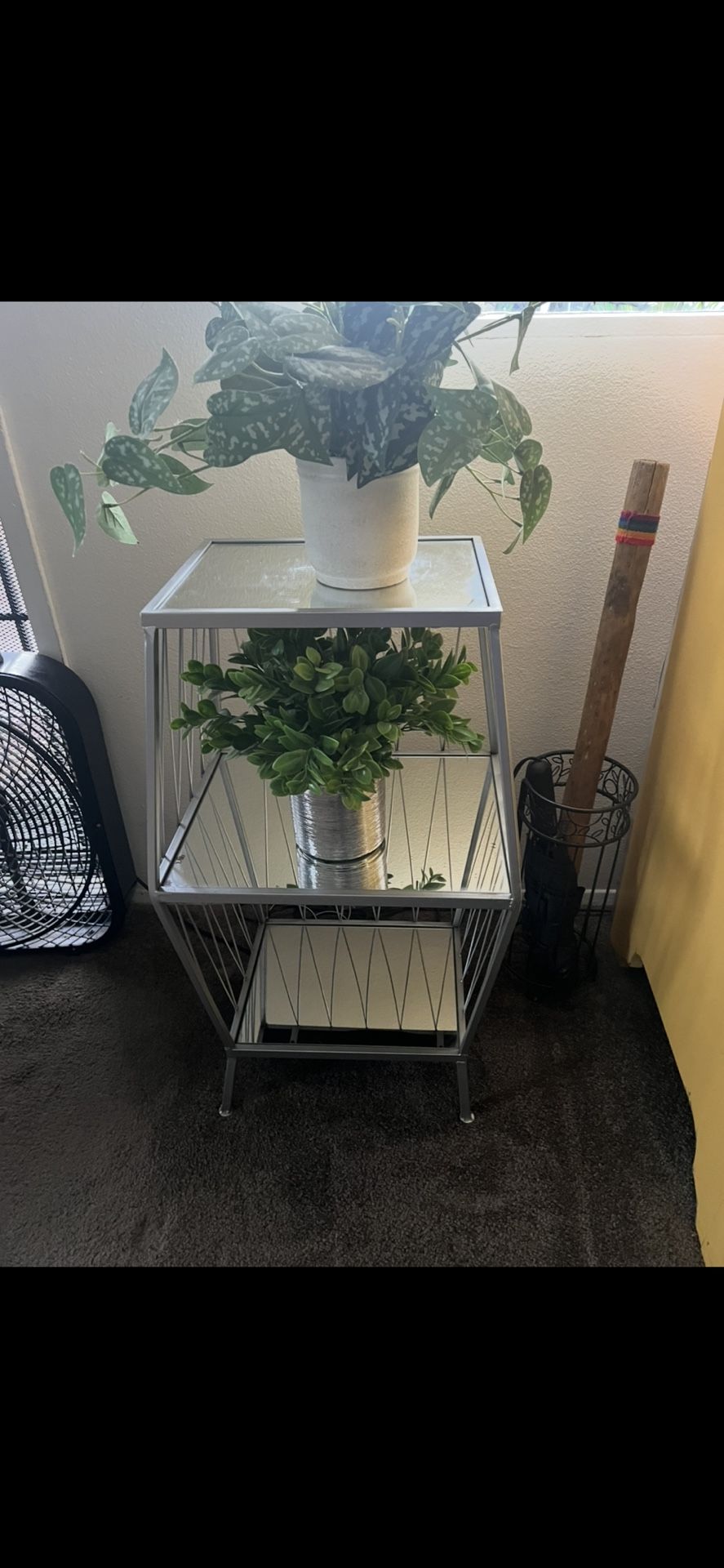 Small Mirrored Shelf