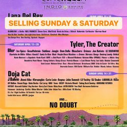 Coachella (Saturday and Sunday)