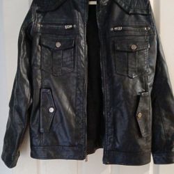 Men's Faux Leather Jacket