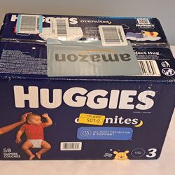 Huggies Diapers Size 3 16-28 Lbs. Overnites Disney Baby Design NEW!