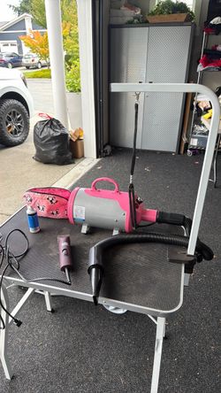 : 🐾 Dog Grooming Table + SHELANDY Dryer + Andis clippers