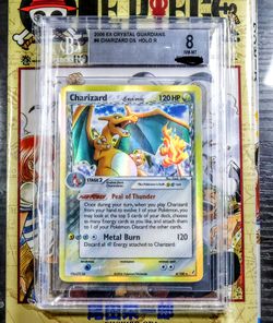 Pokemon Crystal Guardians: Charizard 4/100 Delta species holo Beckett BGS  8- potential PSA 9?