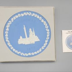 Vintage Wedgwood Blue Jasoerware Christmas 1979 Plate