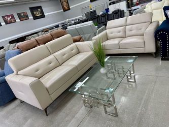 Modern Sofa Set With Adjustable Headrest