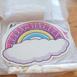 Unicorn Happy Birthday Outdoor Yard Signs