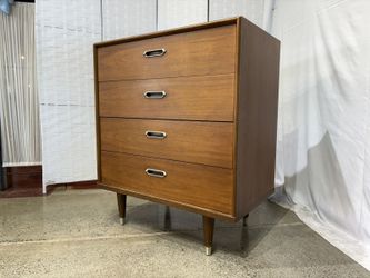 B.P. JOHN FURNITURE Union Made Vintage Mid-Century Modern Highboy Dresser