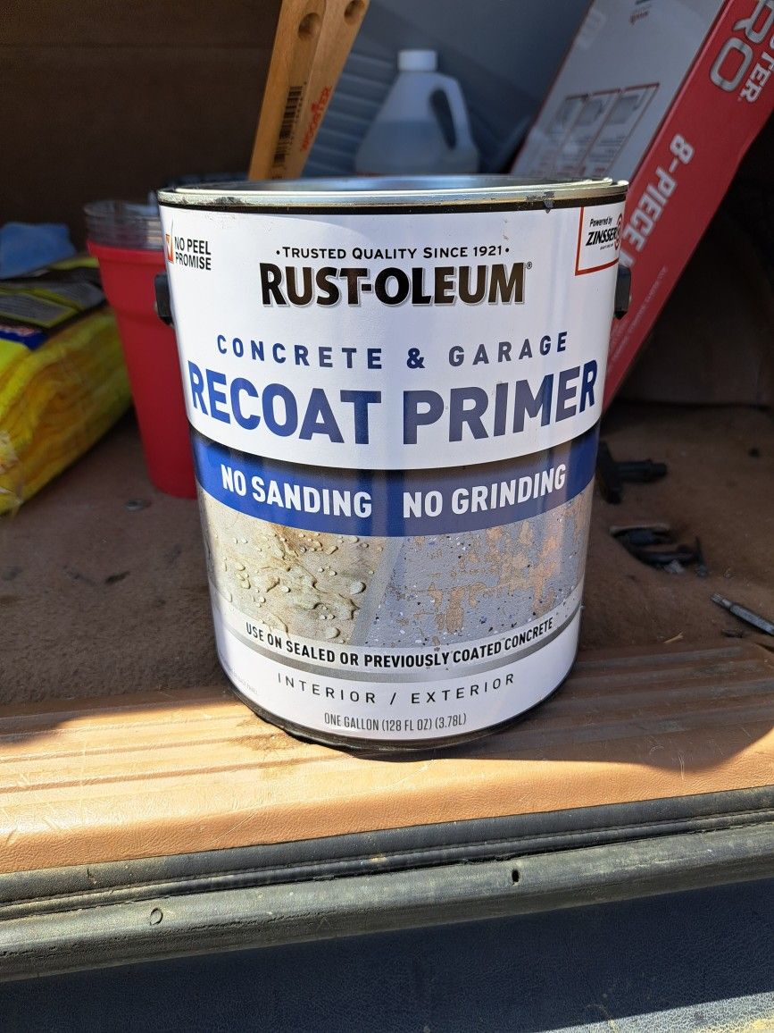 Rustoleum Concrete And Garage Recoat Primer UNOPENED