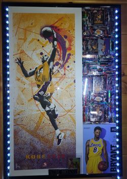 Kobe bryant 2k lights adjustable colors with cards and beckett