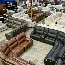 Sectionals with Chaise Only $500 and Up!