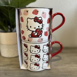 Hello kitty W/ Strawberries Mugs