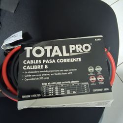 Total Pro 8 Gauge 12FT Booster Cables.