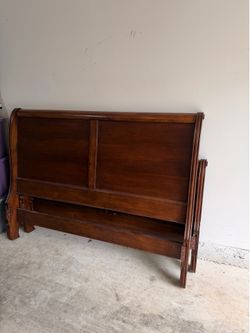 Wood Bedframe- OBO - need gone ASAP