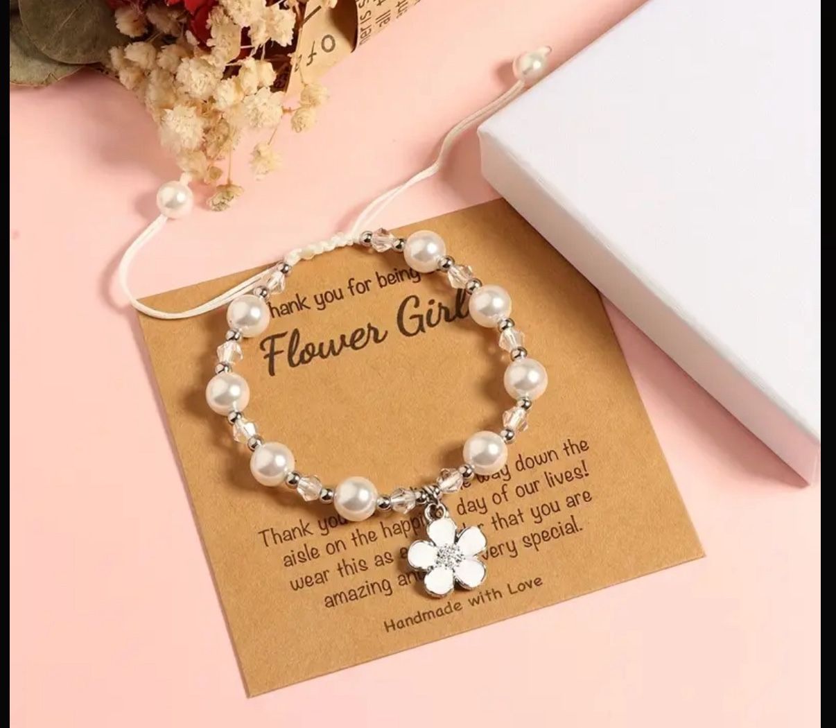 2 Flower Girl Bracelets