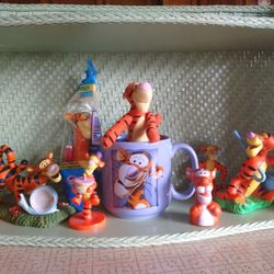 Tigger Collection! Nine Items Total.