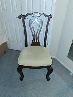 From Fashion Furniture: FOUR SIDE CHAIR N 2 ARM CHAIR TOTAL OF  SIX  CHAIRS 