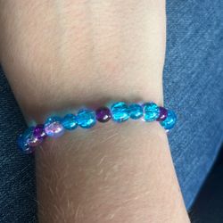Purple and blue bracelet