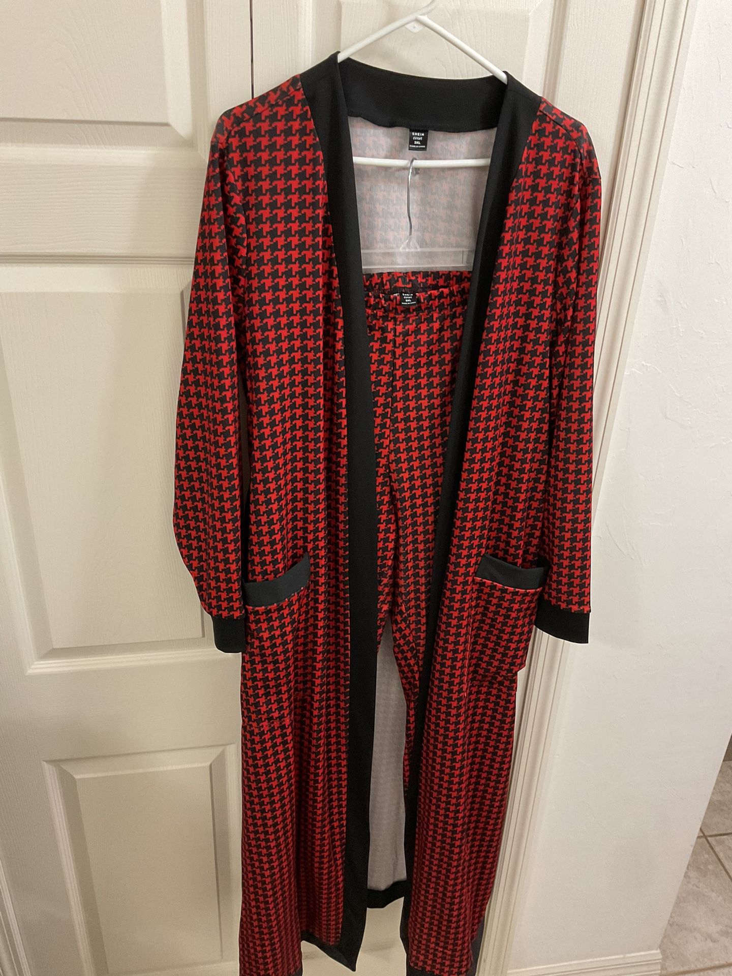 2 Pc Set - Belted Robe & Pants - Women’s 3x - Like New