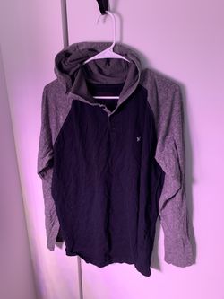 Hurley Hoodie (L, Black, Grey Sleeves)