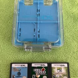 Nintendo DS Holder w/ 3 games