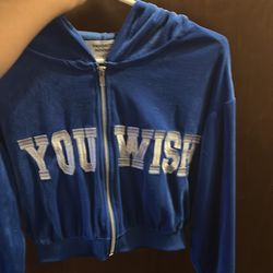 Blue cropped jacket