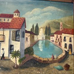 Medium oil, painting frame