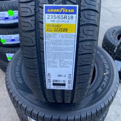 235/65R18 GOODYEAR AS - 4 NEW Tires 4 Llantas NUEVAS
