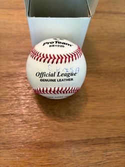 Signed baseball