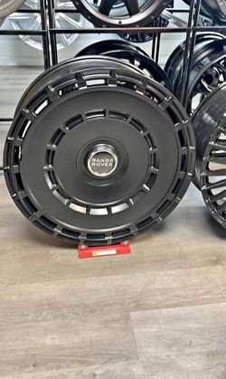 24x10 LAND ROVER RANGE ROVER SATIN BLACK WHEELS & TIRES (4) NEW-WE FINANCE NO CREDIT OK