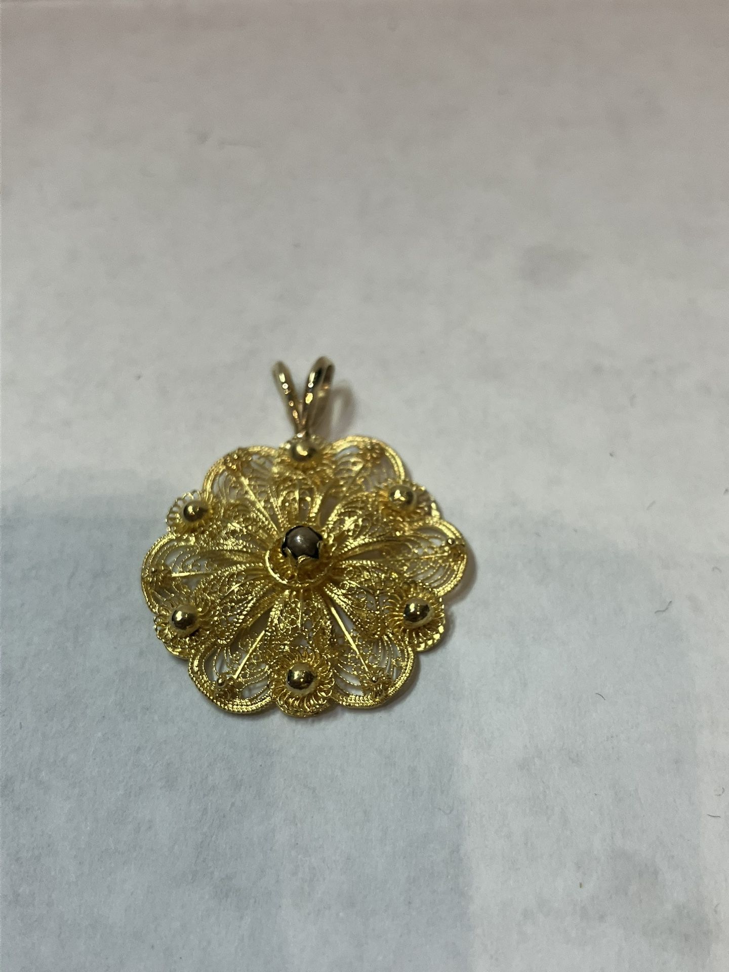 18k Gold Pendant #109729-2 MJ