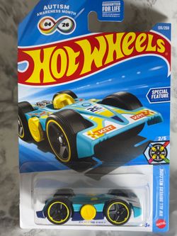 2026 Hot Wheels Flippin Fast - Autism Awareness Car NEW