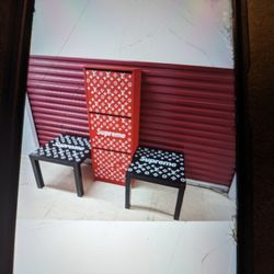 Supreme 3pc Table And Cabinet Set