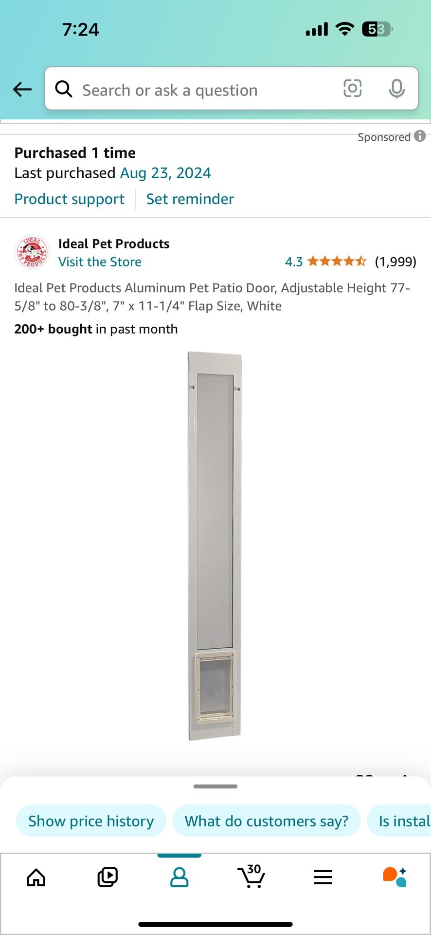 Pet Door For Sliders