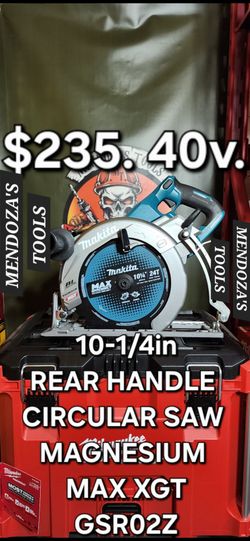 Makita Rear Handle Circular Saw 10-1/4in 40v MAX XGT
